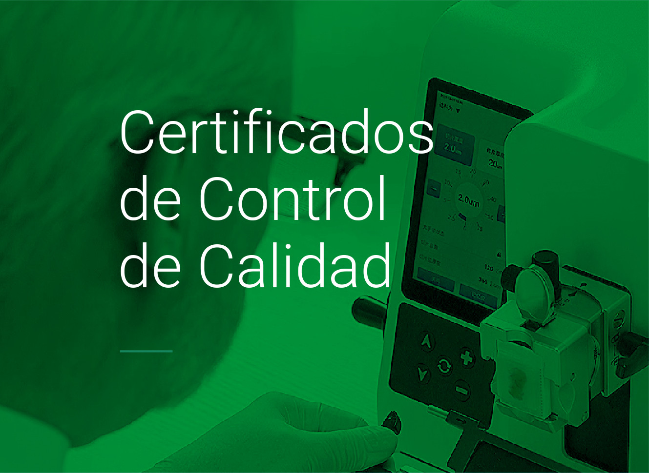 Certificados de Control de Calidad