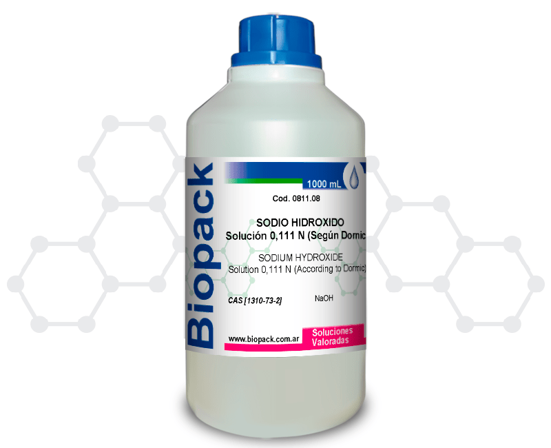 SODIO HIDROXIDO Solución 0,111 N (Según Dornic)
