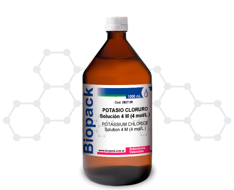 POTASIO CLORURO Solución 4 M (4 mol/L )