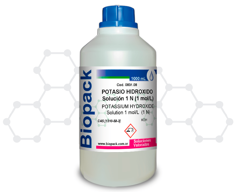 POTASIO HIDROXIDO Solución 1 N (1 mol/L)