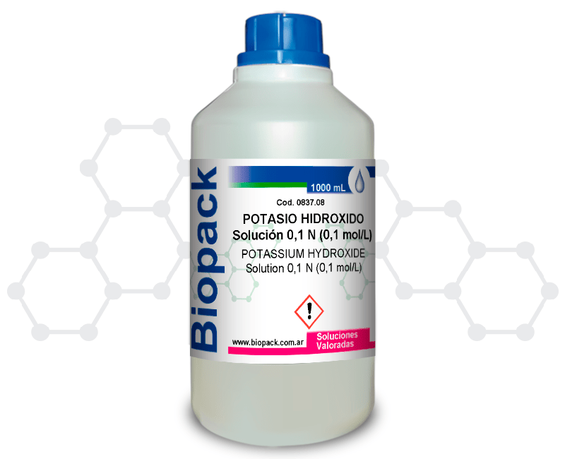 POTASIO HIDROXIDO Solución 0,1 N (0,1 mol/L)