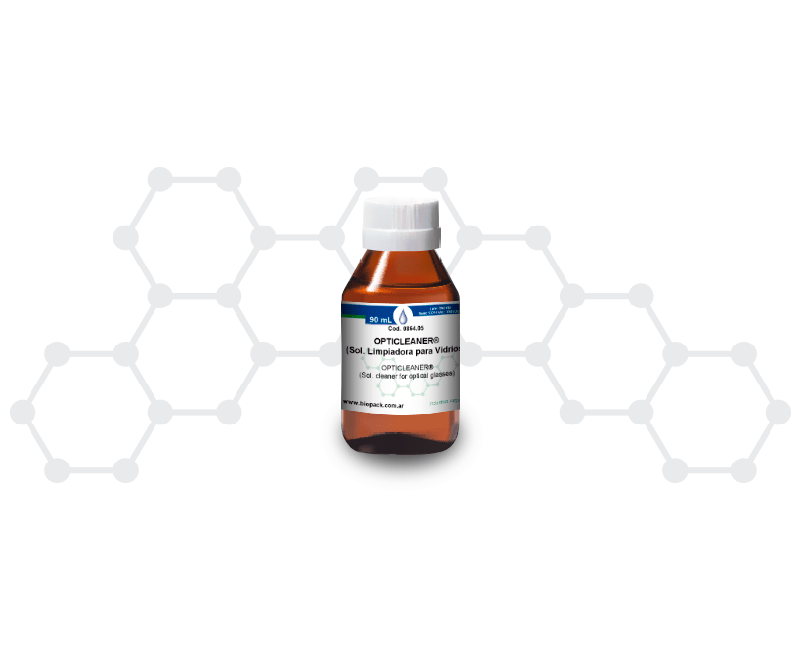 OPTICLEANER® (Sol. limpiadora p/vidrios ópticos de microscopios (objetivos y oculares))