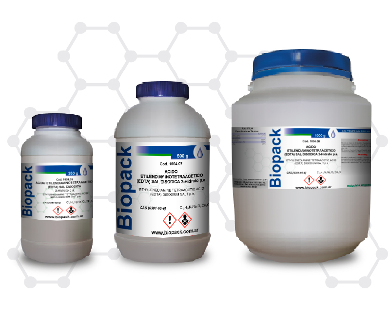 ACIDO ETILENDIAMINOTETRAACETICO, (EDTA) SAL DISODICA 2-Hidrato p.a.