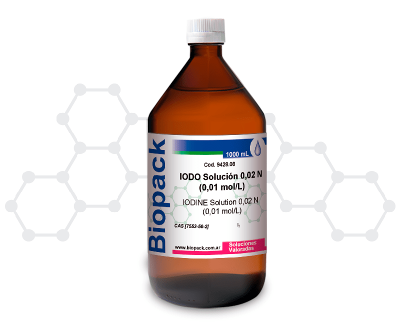 IODO Solución 0,02 N (0,01 mol/L)