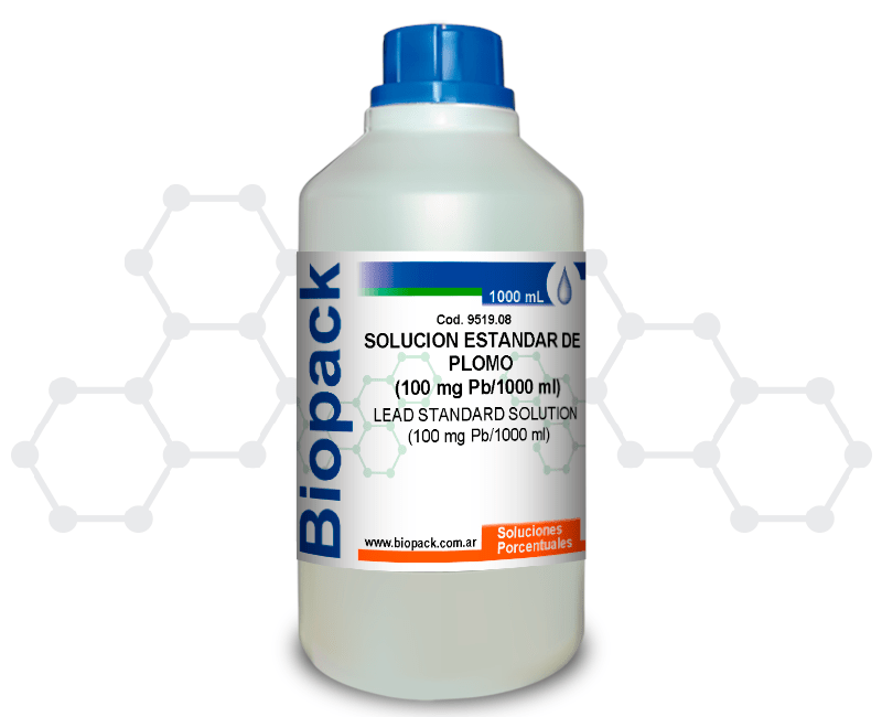 SOLUCION ESTANDAR DE PLOMO (100 mg Pb/1000 ml)