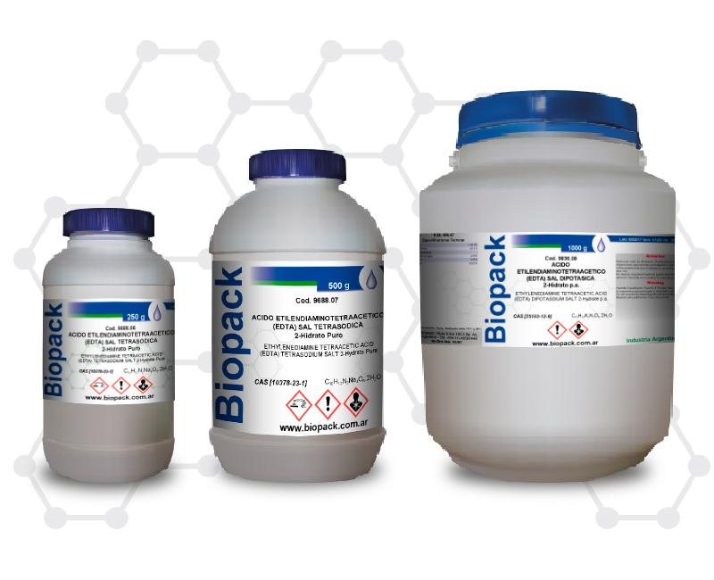 ACIDO ETILENDIAMINOTETRAACETICO, (EDTA) SAL TETRASODICA 2-Hidrato Puro