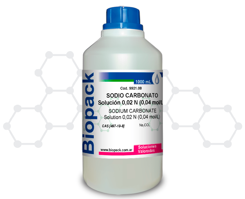 SODIO CARBONATO Solución 0,02 N (0,04 mol/L)